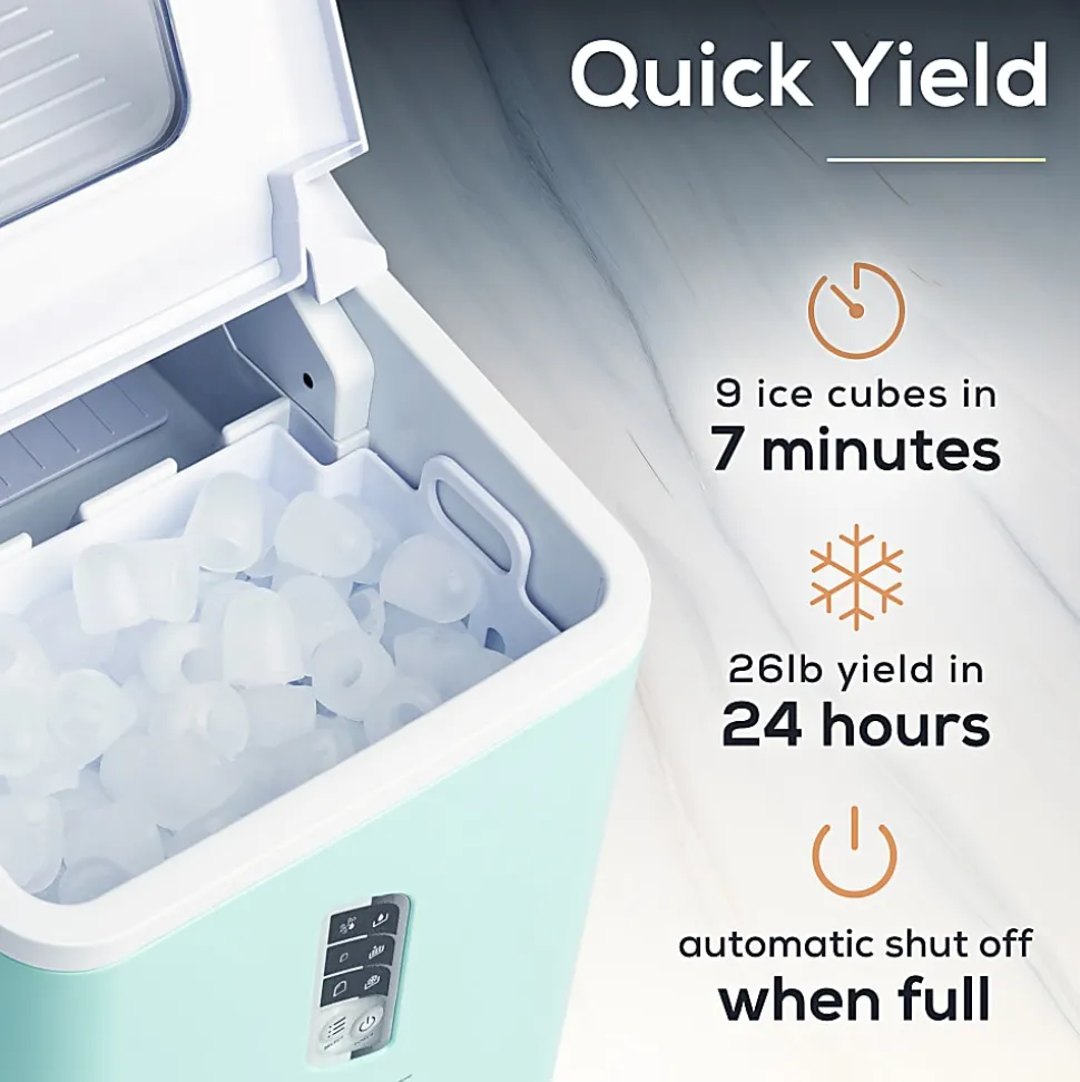 Igloo Automatic Self-Cleaning 26 Lb Ice Maker, Aqua, Total Qty 1
