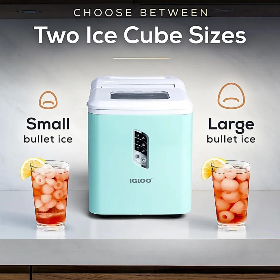 Igloo Automatic Self-Cleaning 26 Lb Ice Maker, Aqua, Total Qty 1