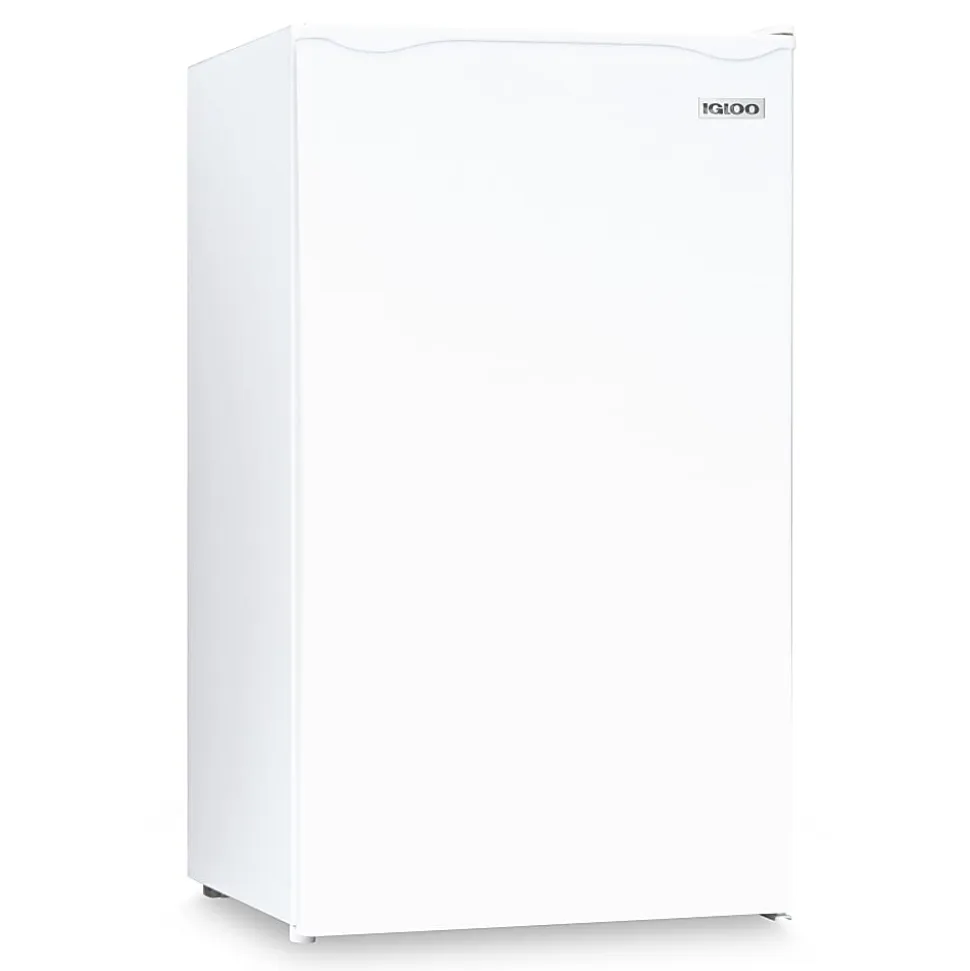 Igloo 3.2 Cu. Ft. Classic Compact Single Door Refrigerator With Freezer, White, Total Qty 1
