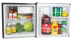 Igloo 1.6 Cu. Ft. Single-Door Mini Refrigerator With Freezer, Black