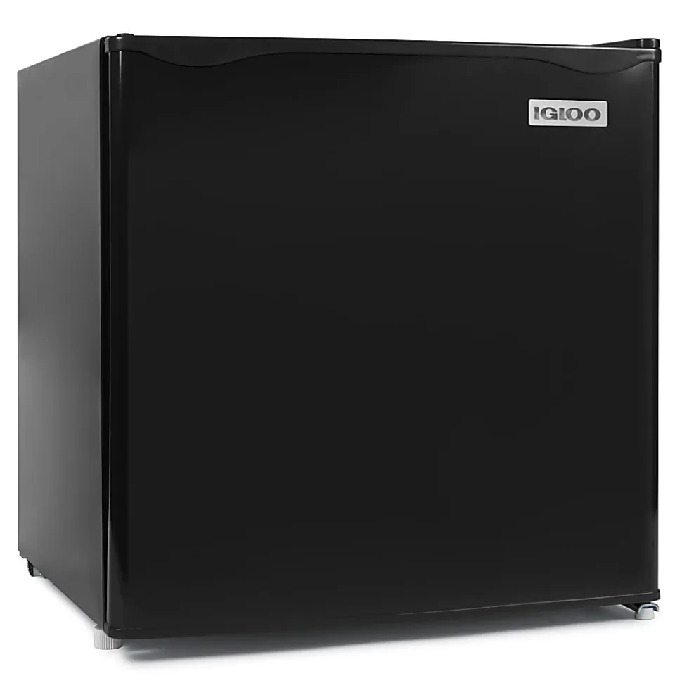 Igloo 1.6 Cu. Ft. Single-Door Mini Refrigerator With Freezer, Black