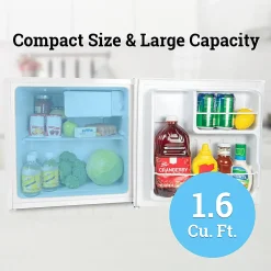 Igloo 1.6 Cu. Ft. Single-Door Mini Refrigerator With Freezer, White