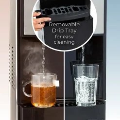 Igloo Hot/Cold Bottom-Load Water Dispenser, 39-13/16”H x 10-1/4”W x 13”D, Silver
