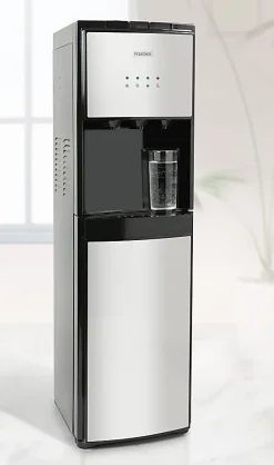 Igloo Hot/Cold Bottom-Load Water Dispenser, 39-13/16”H x 10-1/4”W x 13”D, Silver