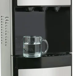 Igloo Hot/Cold Bottom-Load Water Dispenser, 39-13/16”H x 10-1/4”W x 13”D, Silver