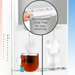 Igloo Hot, Cold & Room Temperature Bottom-Load Water Dispenser, 5-Gallon, White/Silver, Total Qty 1