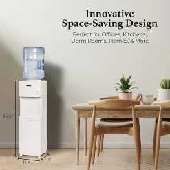 Igloo Hot & Cold Top-Load Water Dispenser, 5-Gallon, White, Total Qty 1