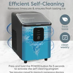 Igloo 26 Lb Self-Cleaning Ice Maker, Black, Total Qty 1