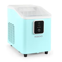 Igloo 26 Lb Self-Cleaning Ice Maker, Aqua, Total Qty 1