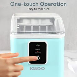 Igloo 26 Lb Self-Cleaning Ice Maker, Aqua, Total Qty 1