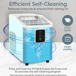 Igloo 26 Lb Self-Cleaning Ice Maker, Aqua, Total Qty 1