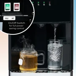 Igloo Retro Hot, Cold & Room Temperature Bottom-Load Water Dispenser, 3-Gallon, Black, Total Qty 1
