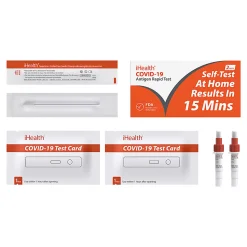 iHealth COVID-19 At Home Antigen Rapid Tests, Pack Of 2 Tests