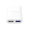 iHome AC Pro 2-Port USB Wall Charger, White, IH-CT538W
