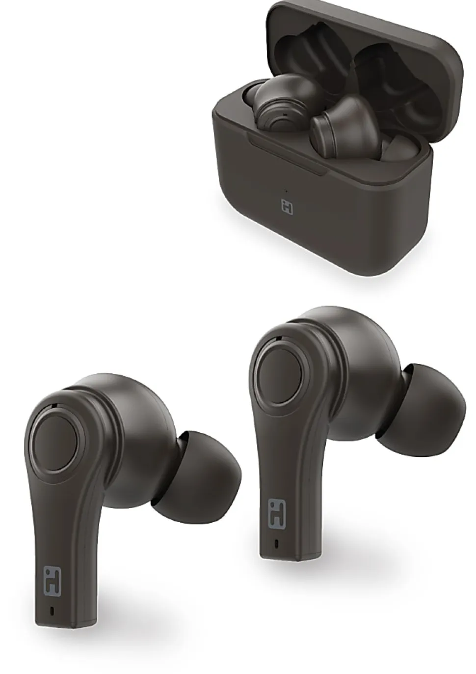 iHome IH-214 Truly Wireless Bluetooth In-Ear Earbuds, Black