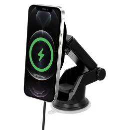 iHome MAG-CHARGE 10W Wireless Charging Dash Mount For iPhone® 12/13, Black, 2IHCM0841B0L2