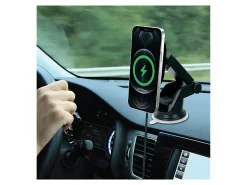 iHome MAG-CHARGE 10W Wireless Charging Dash Mount For iPhone® 12/13, Black, 2IHCM0841B0L2