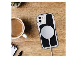 iHome Magnetic Vegan Leather Velo Case For iPhone® 12 Pro, Black, 2IHPC0824B9L2