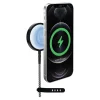 iHome Magnetic 6' 10W Durastrain Nylon Charging Cable With Silicone Cable Wrap, Black, 2IHQI0850B0L2