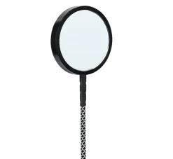 iHome Magnetic 6' 10W Durastrain Nylon Charging Cable With Silicone Cable Wrap, Black, 2IHQI0850B0L2