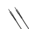iHome Nylon Braided 3.5MM Audio Cable, 6', Black