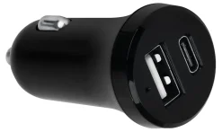 iHome Ultra Boost 30W 2-Port Car Charger, Black