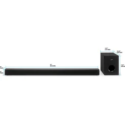 iLive Bluetooth® Sound Bar With Wireless Subwoofer, Black