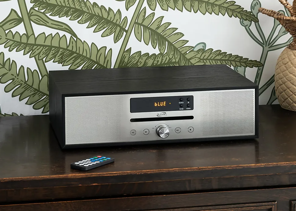 iLive 2-Channel Bluetooth Home Music System With FM Radio And Remote Control