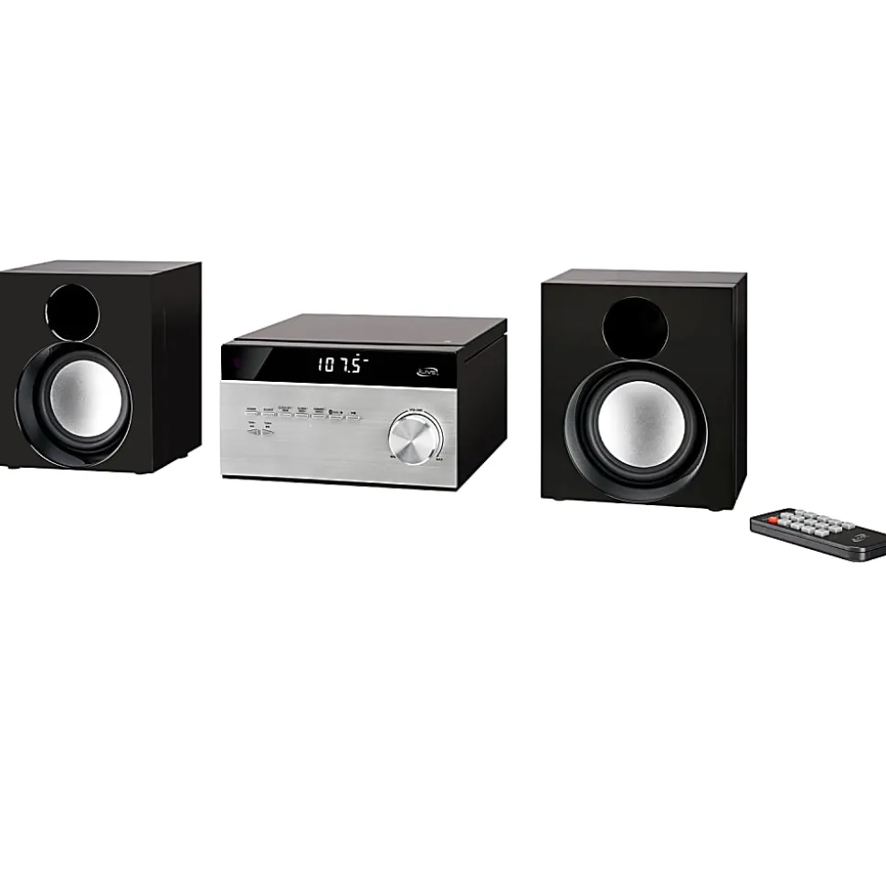 iLive Electronics Home Music System With Bluetooth®, 4.13"H x 7.6"W x 7.1"D