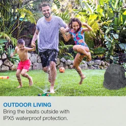 iLive Geo+ ISBW422G IPX5 Waterproof Wireless Speakers, Pack Of 2 Speakers