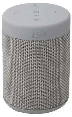 iLive ISBW108 Bluetooth® Waterproof Speaker, 3.5"H x 2.6"W x 2.6"D, Gray, ISBW108LG