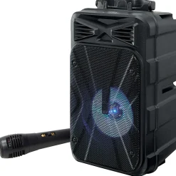 iLive Tailgate Party ISB202B Karaoke Speaker With Microphone And Carry Handle