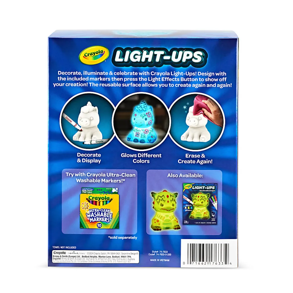 Illuminate creativity with the Crayola Light Up Dragon Toy. It's a glowing dragon canvas - 747635