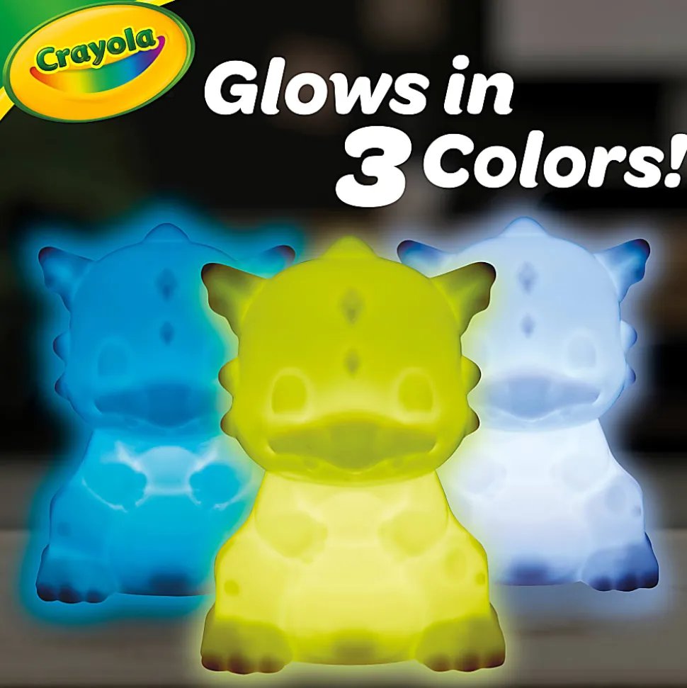 Illuminate creativity with the Crayola Light Up Dragon Toy. It's a glowing dragon canvas - 747635