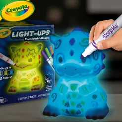 Illuminate creativity with the Crayola Light Up Dragon Toy. It's a glowing dragon canvas - 747635