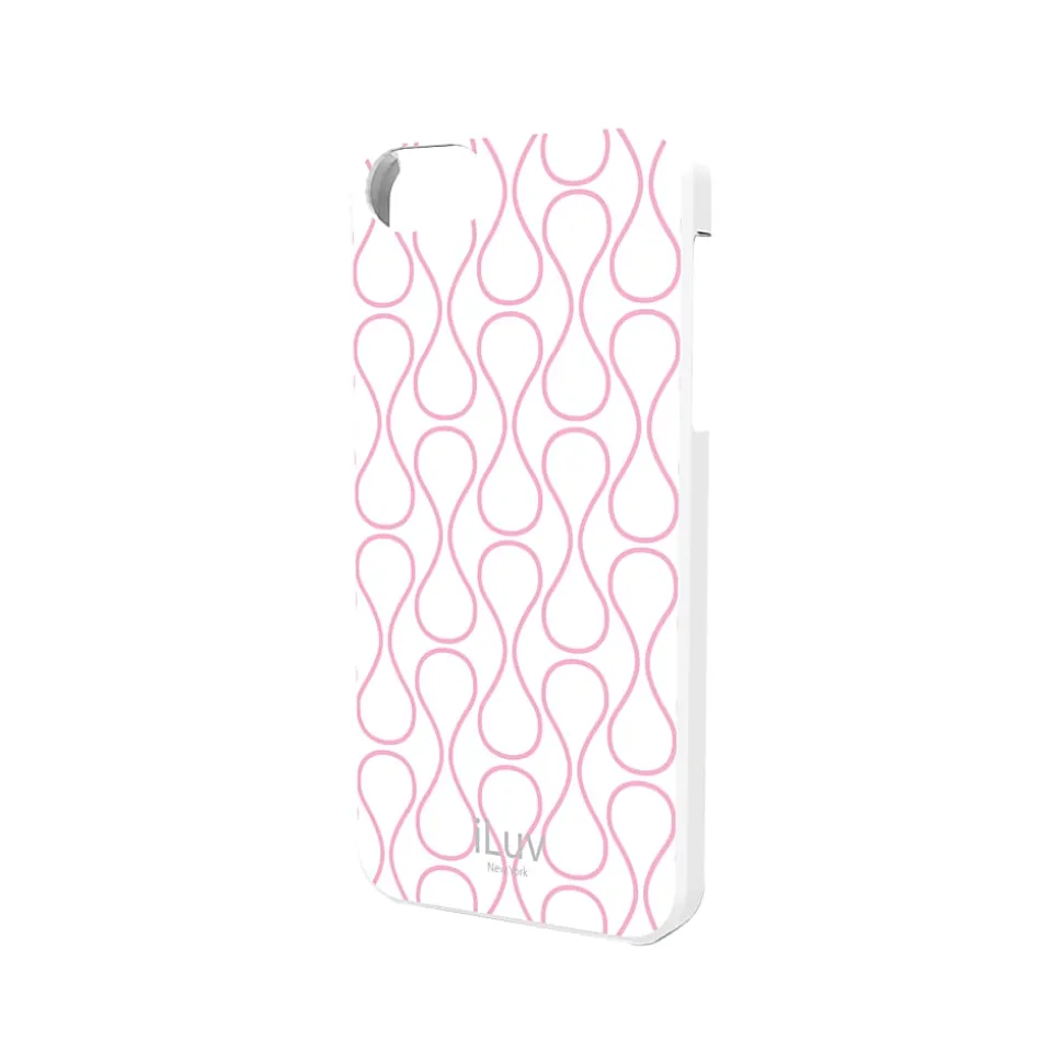iLuv® Diamond Cut Hardshell Case For Apple® iPhone® 5, White Festival