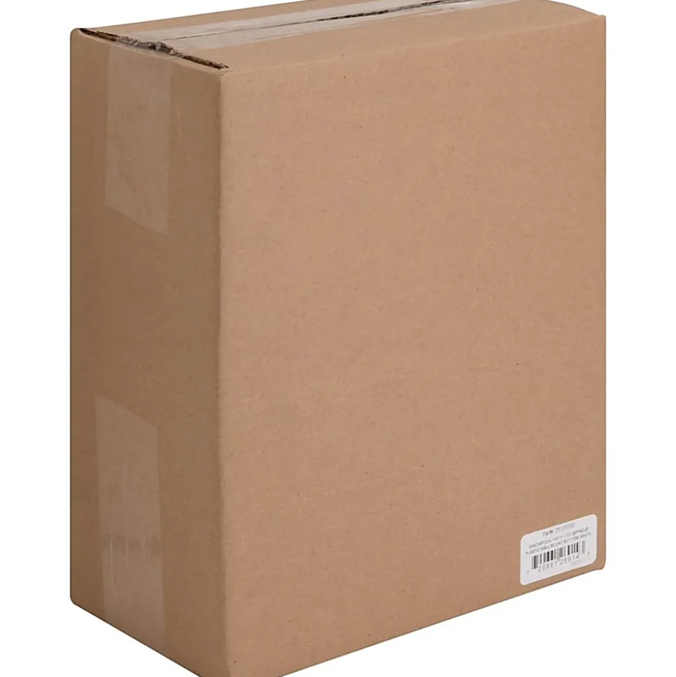 Impact Safe-Use Wall Mountable Sanitary Napkin Receptacle, 10-5/8"H, 9"W x 4-5/8"D, White