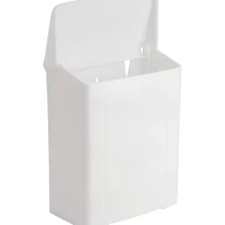 Impact Safe-Use Wall Mountable Sanitary Napkin Receptacle, 10-5/8
