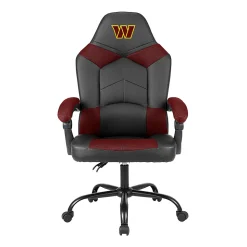 Imperial Adjustable Oversized Vinyl High-Back Office Task Chair, NFL Washington Commanders, Black/Burgundy