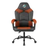 Imperial Adjustable Oversized Vinyl High-Back Office Task Chair, NFL Miami Dolphins, Black/Orange