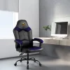 Imperial Adjustable Oversized Vinyl High-Back Office Task Chair, NFL Minnesota Vikings, Black/Purple