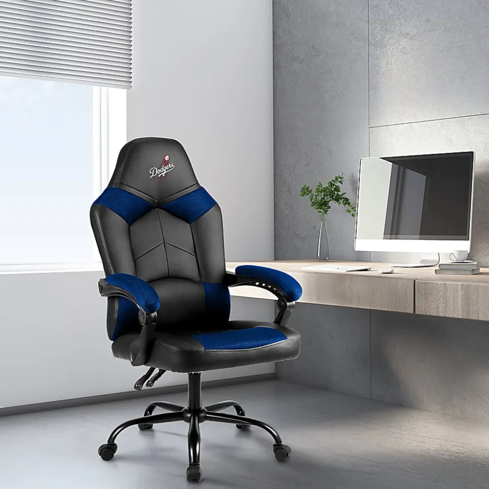 Imperial MLB Adjustable Oversized Vinyl High-Back Office Task Chair, LA Dodgers