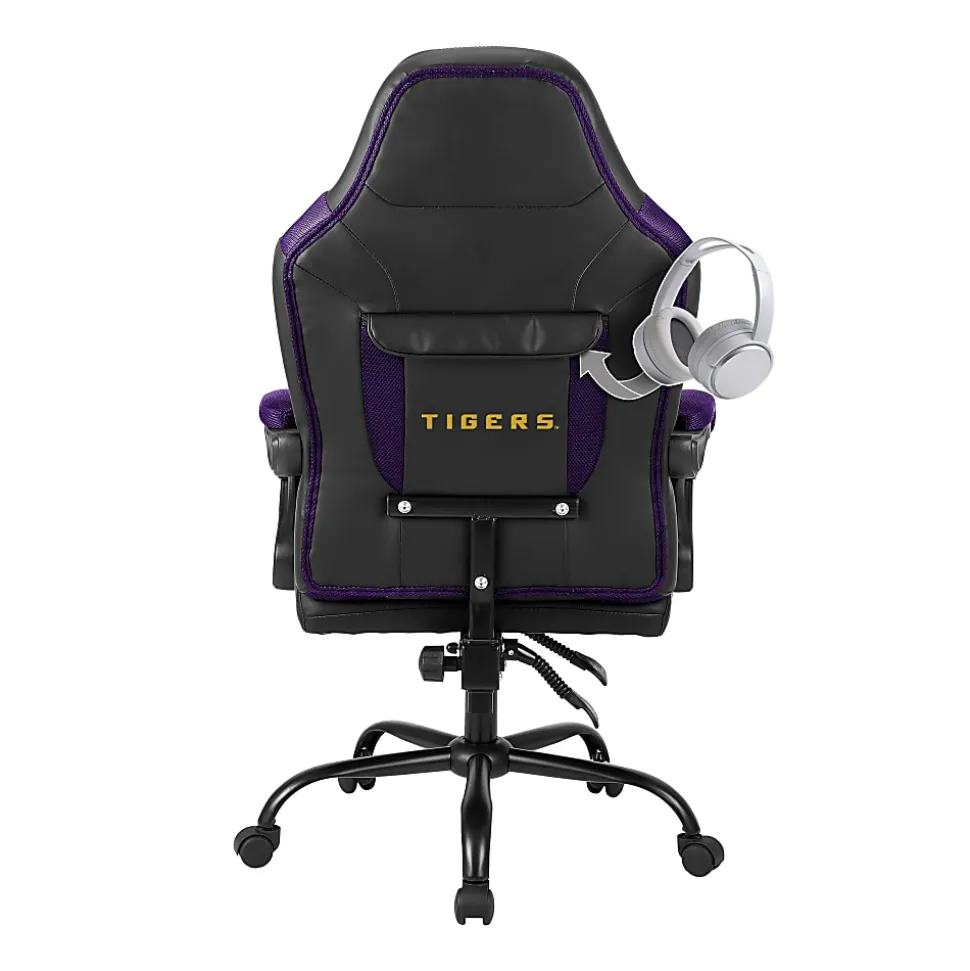 Imperial NCAA Adjustable Oversized Vinyl High-Back Office Task Chair, Louisiana State University