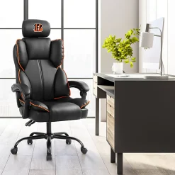 Imperial NFL Champ Ergonomic Faux Leather Computer Gaming Chair, Cincinnati Bengals