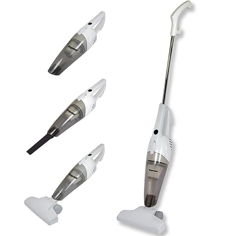 Impress GoVac 2-in-1 Upright Handheld Vacuum Cleaner, White