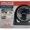 IMUSA Compact Force 3-in-1 Fan, 16-1/2" x 28", Black