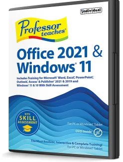 Individual Software Professor Teaches Office 2021 & Windows 11 With Skill Assessment, CD/Product Key