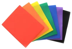 Inkology Poly Portfolios With Prongs, Assorted Colors, Pack Of 48