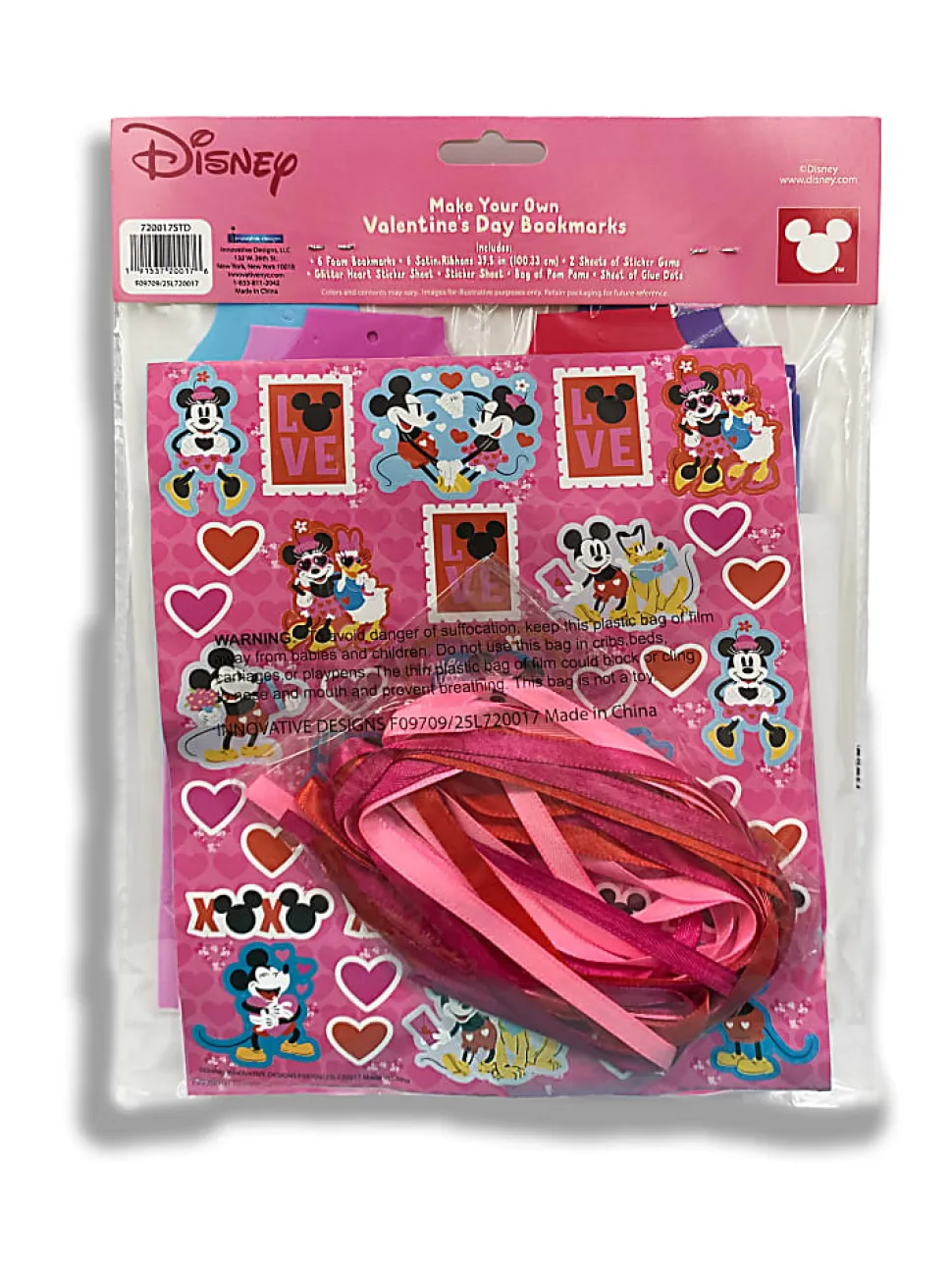Innovative Designs Disney Make Your Own Valentine's Day Bookmark, Over 200 Pieces