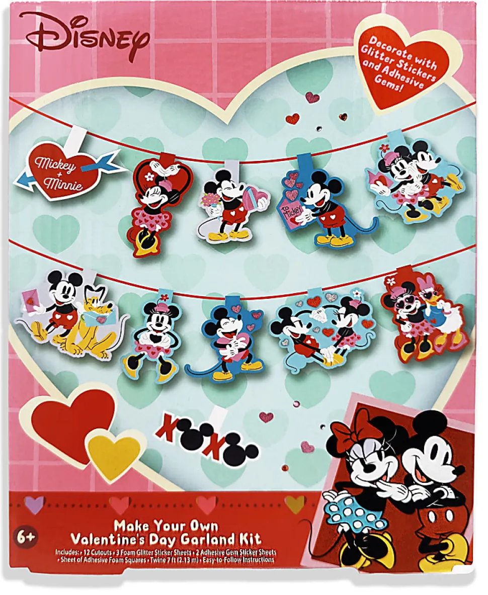 Innovative Designs Disney Make Your Own Valentine's Day Garland Kit, 20 Pieces